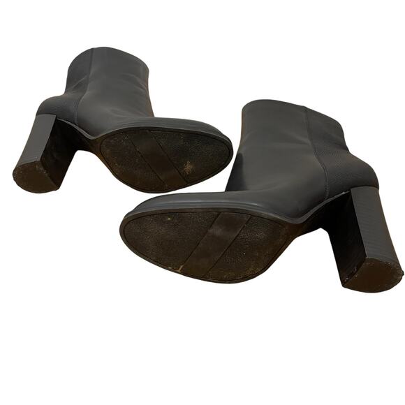 Circus by Sam Edelman Rollins Black Croc Embossed Leather Bootie Size 8.5 - Picture 5 of 8